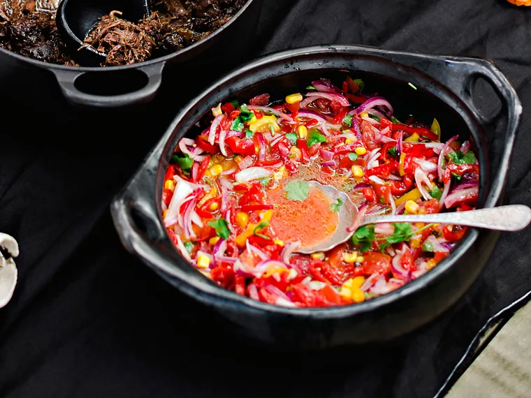 Sweetcorn pico de gallo