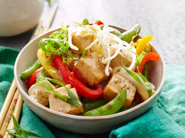 Tofu and chia stir-fry