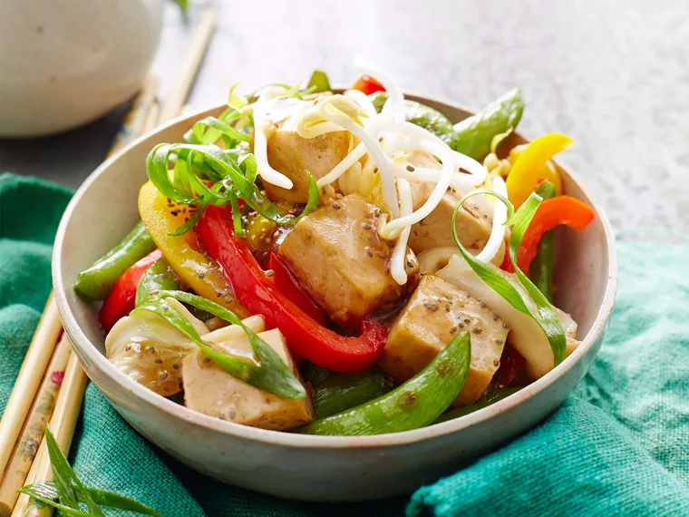 Tofu and chia stir-fry