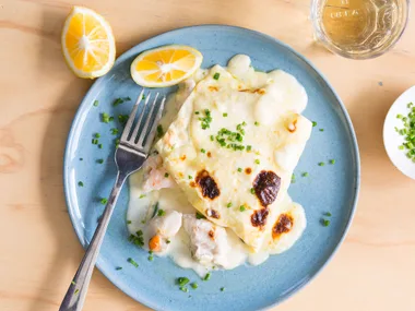 Simple seafood lasagne