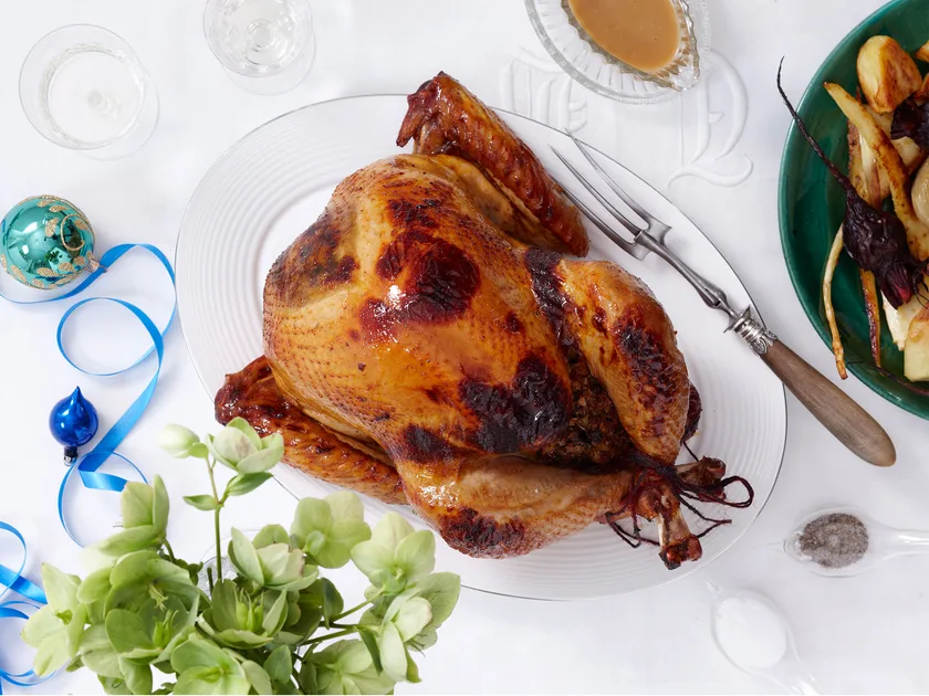 Turkey with pancetta stuffing