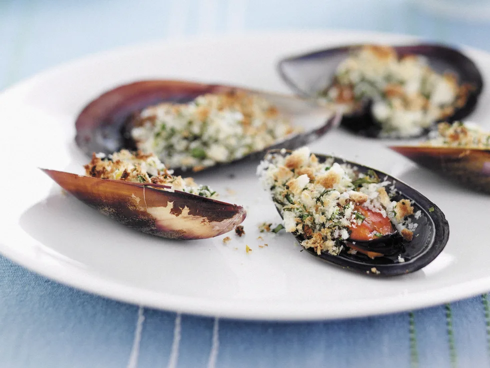 Garlic mussels recipe