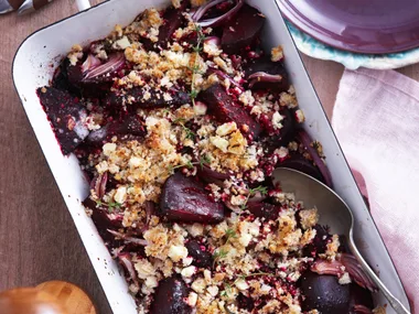 Beetroot and Feta Crumble