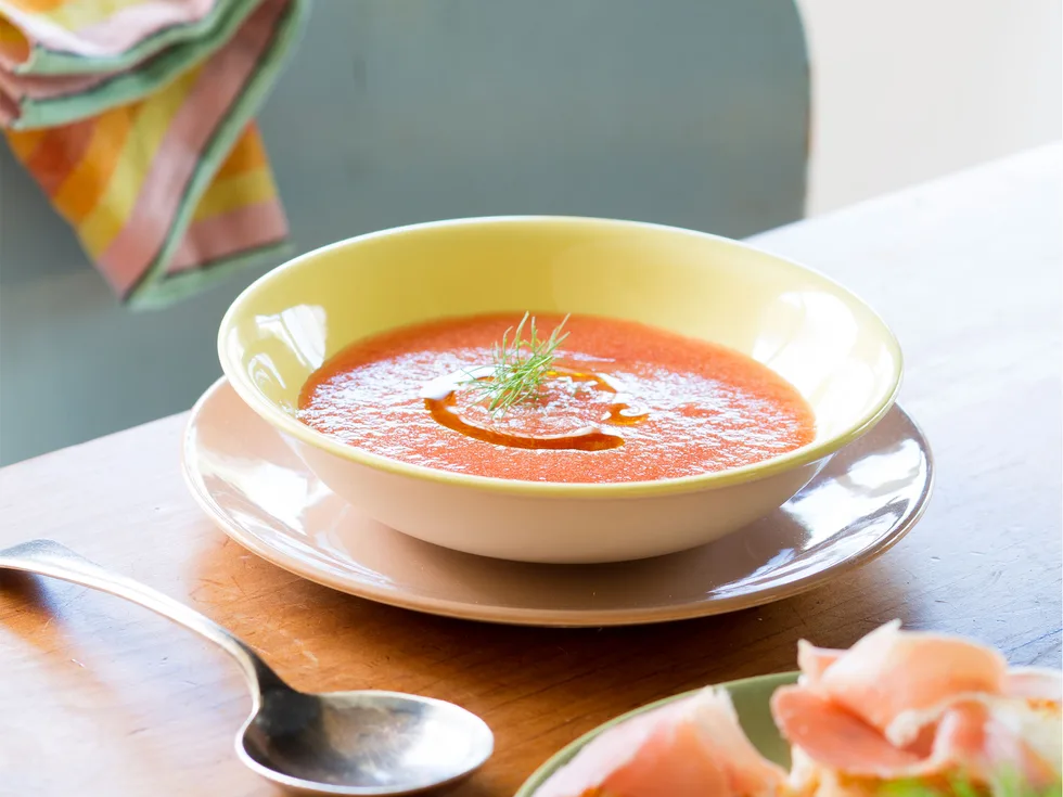 Cooling gazpacho