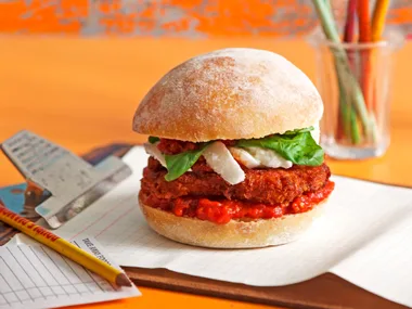 Chicken parmigiana sandwich