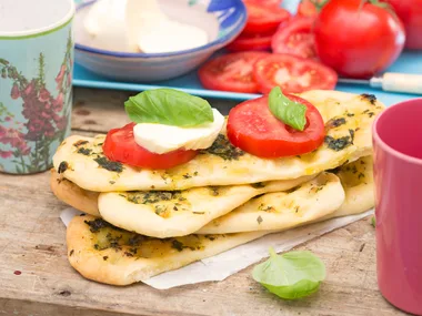Herb & garlic slipper bread