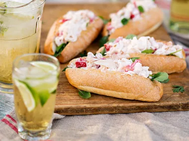 Kiwi crayfish rolls