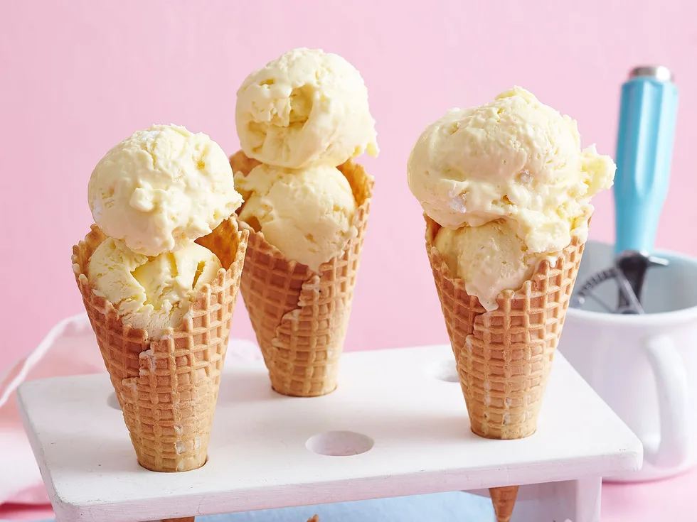 Lemon meringue ice cream
