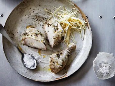 Succulent chicken with celeriac remoulade