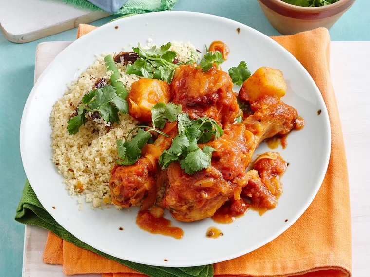 Chicken tagine with couscous