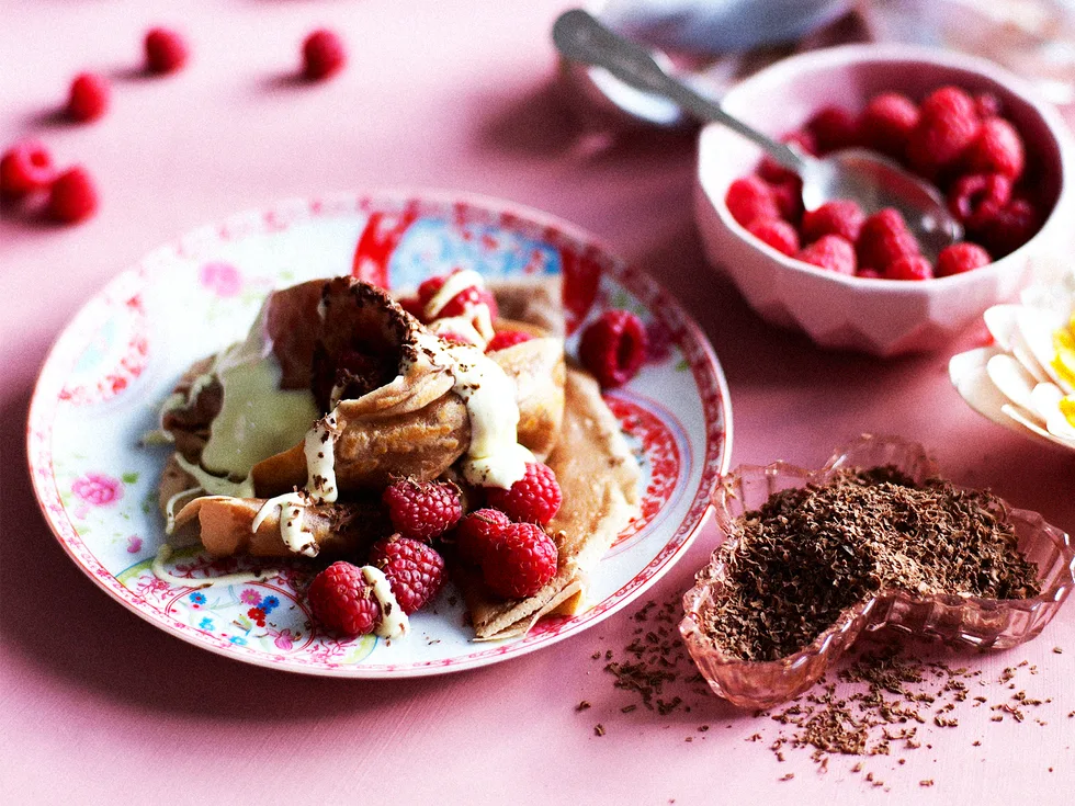 Chocolate crepes