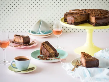 Tim Tam espresso martini chocolate cheesecake