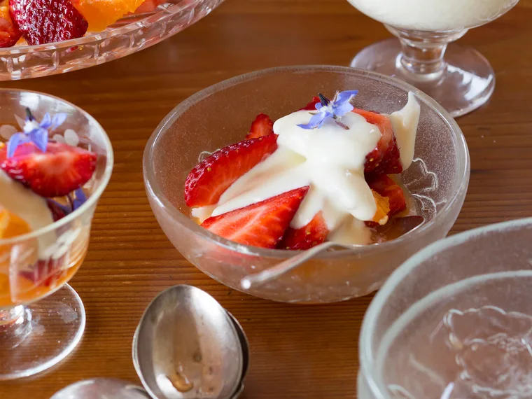 Summer&rsquo;s strawberries & oranges