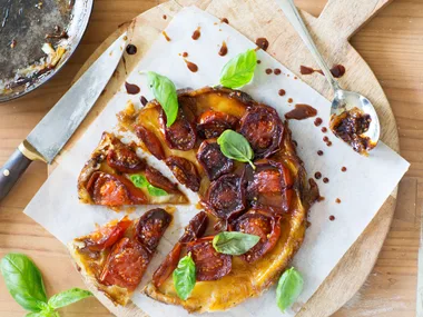 Tomato tarte tatin