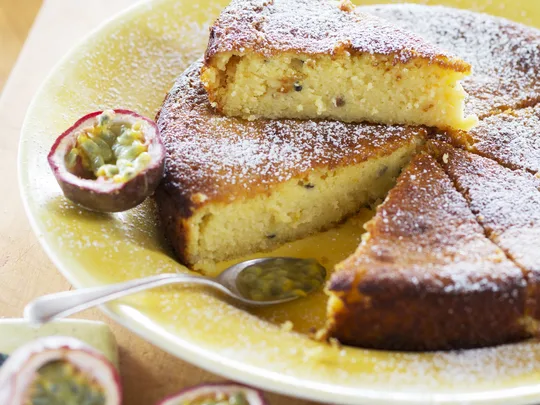 Passionfruit, lemon and yoghurt cake