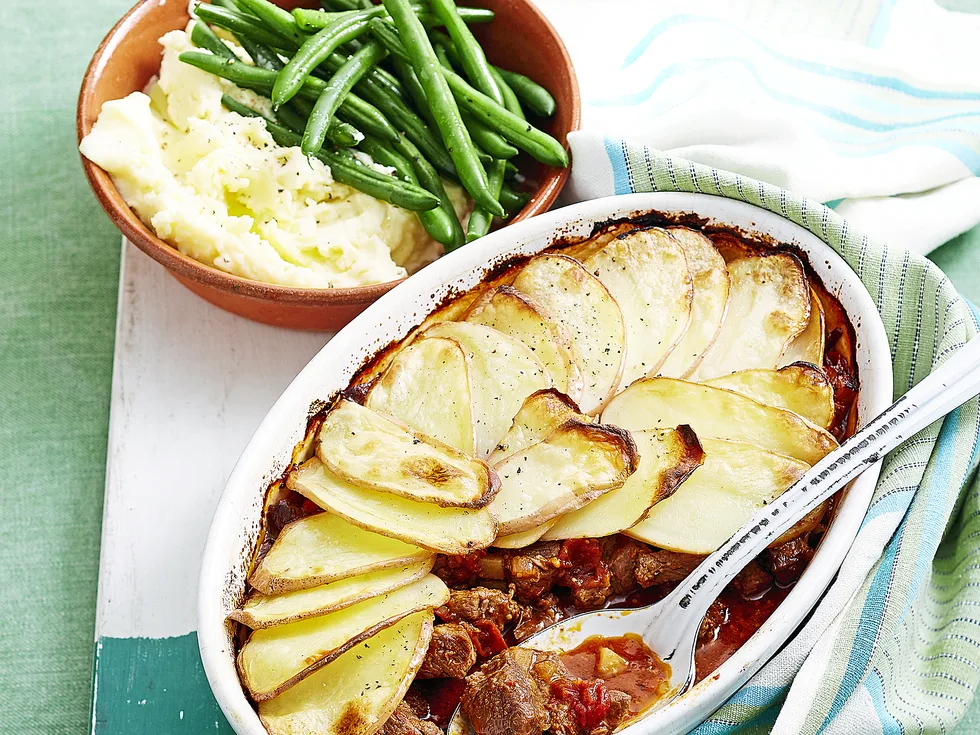 Sunday lamb roast and mint pie