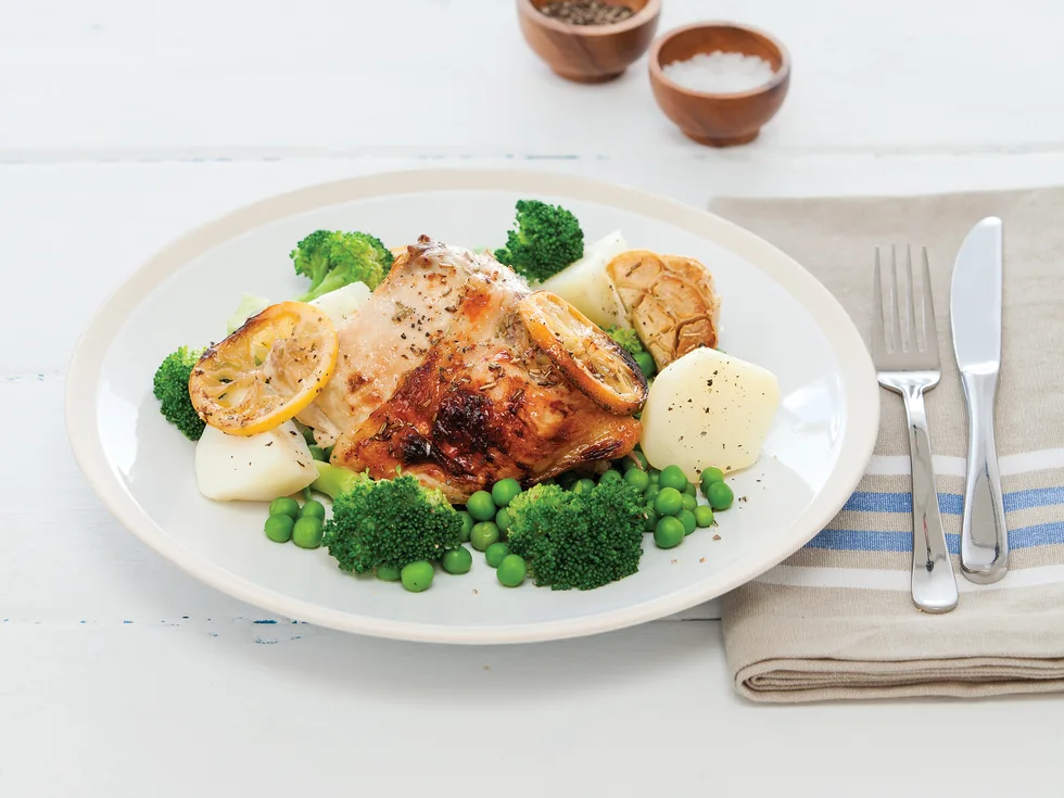 Lemon and thyme roast chicken