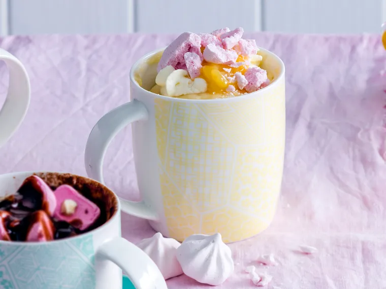 Coconut and lemon mug cake