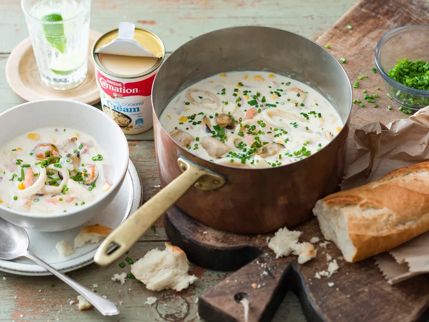 Seafood chowder