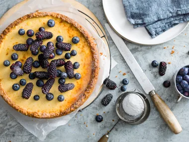 Classic baked cheesecake
