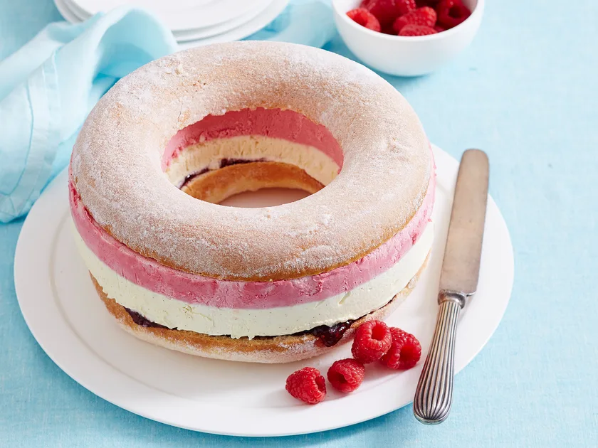 Donut ice cream cake