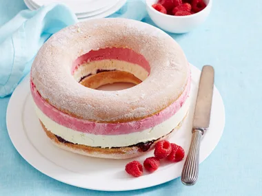 Donut ice cream cake