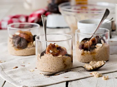 Cinnamon honey rice pudding