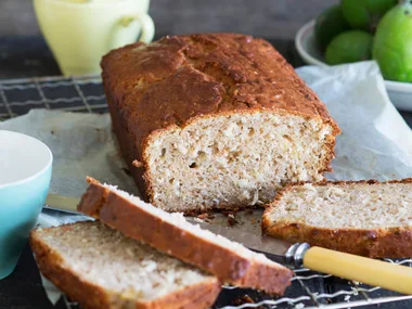 Feijoa and coconut loaf