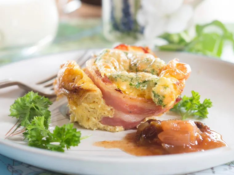 Bacon and egg puffs