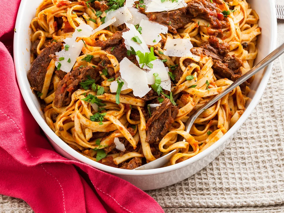 Beef ragu linguine