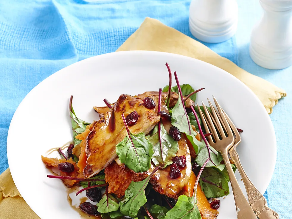 Maple-glazed turkey steaks