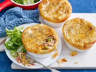 Bacon, broccoli and cheese pie