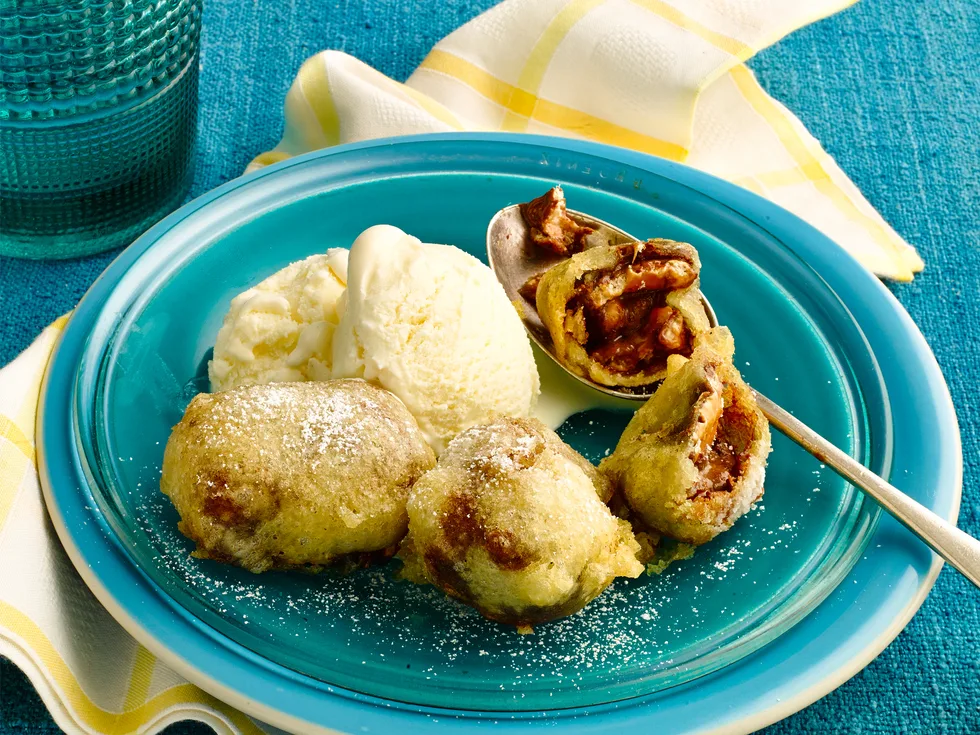 Deep-fried Snickers bars