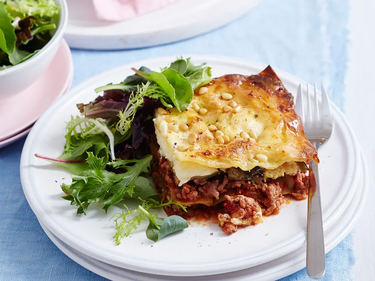 Family lasagne with roast veg