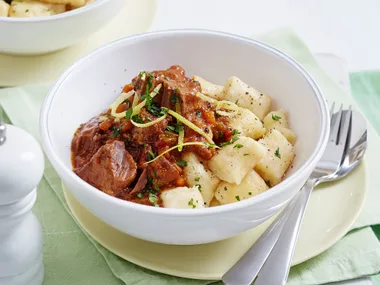 Osso bucco with hand-rolled gnocchi