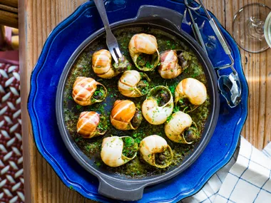 Escargots in Montpellier butter