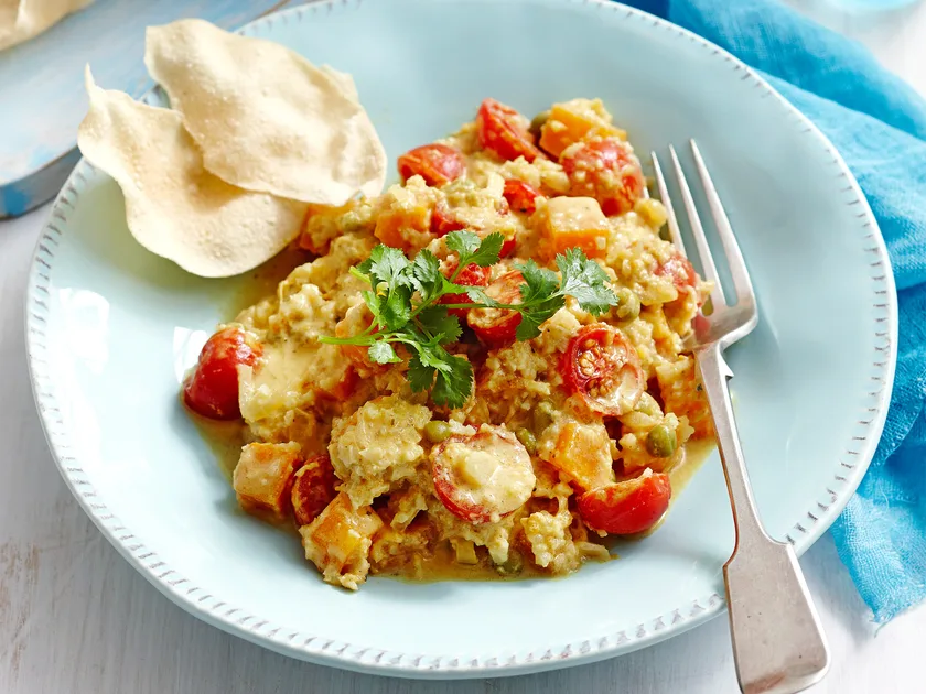 Pilaf-style coconut cauliflower
