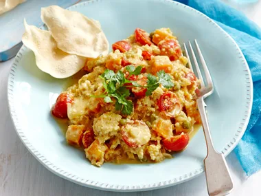 Pilaf-style coconut cauliflower