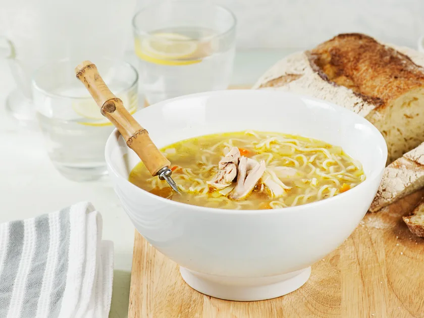 Simple and satisfying chicken noodle soup