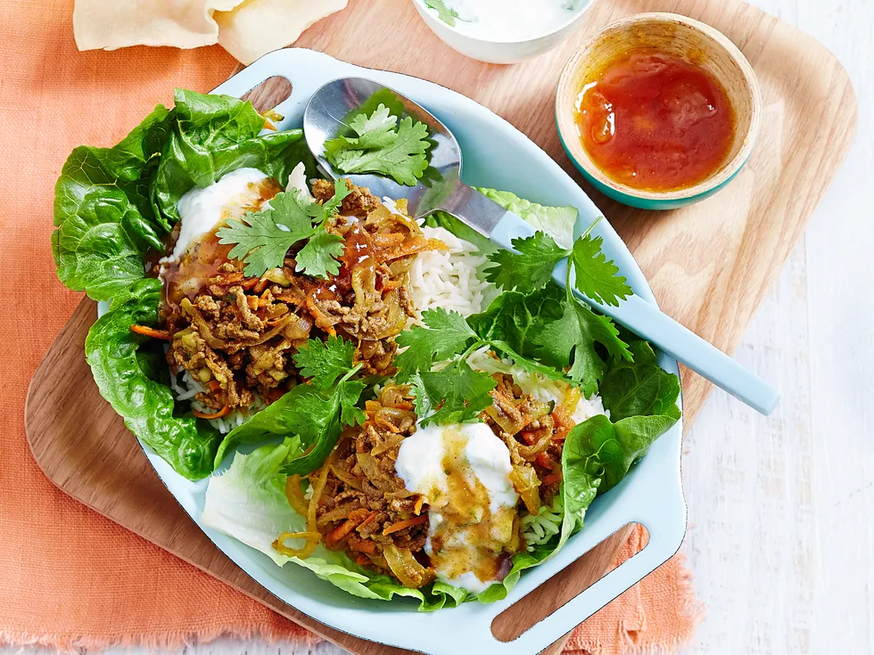 Indian beef curry cups