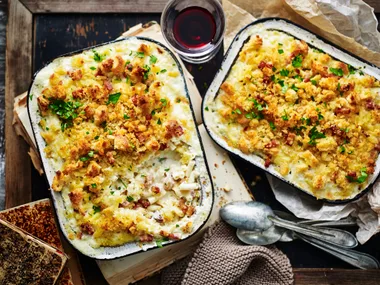 Crunchy macaroni and cheese