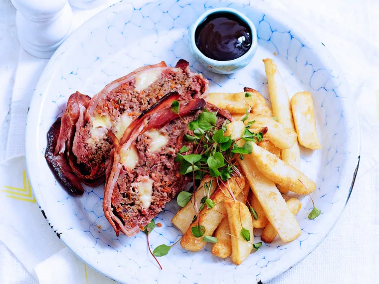 Bacon and cheese beef meatloaf