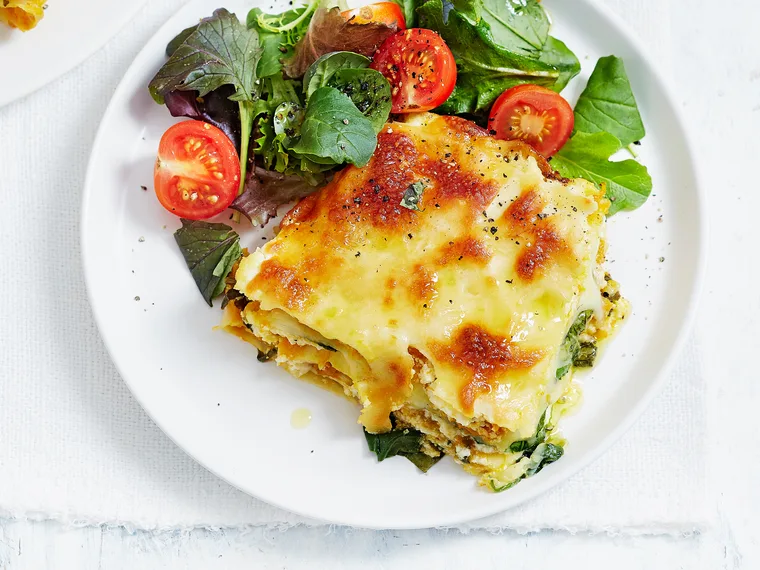 Pumpkin and ricotta lasagne