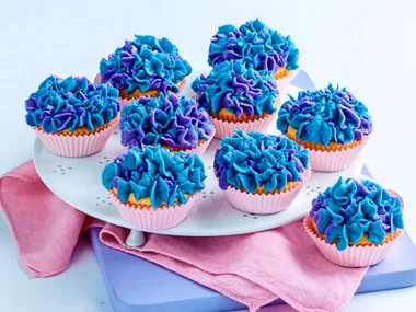 Pretty petal cupcakes