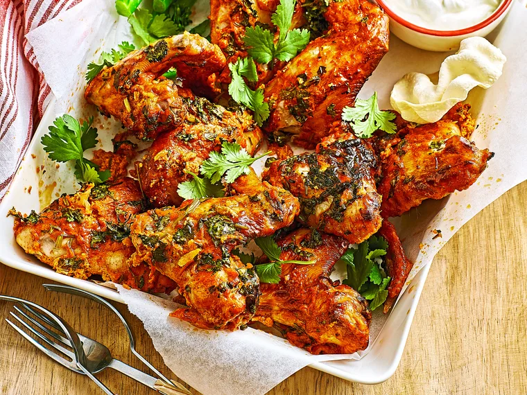 Tandoori chicken wings