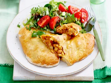 Sausage, bean and cheese pasties