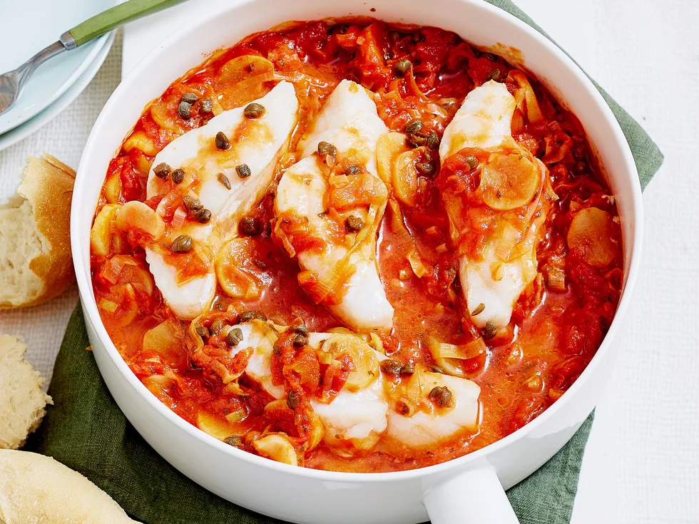 Tuscan baked fish