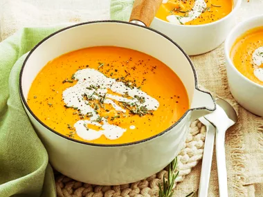 Funky pumpkin soup