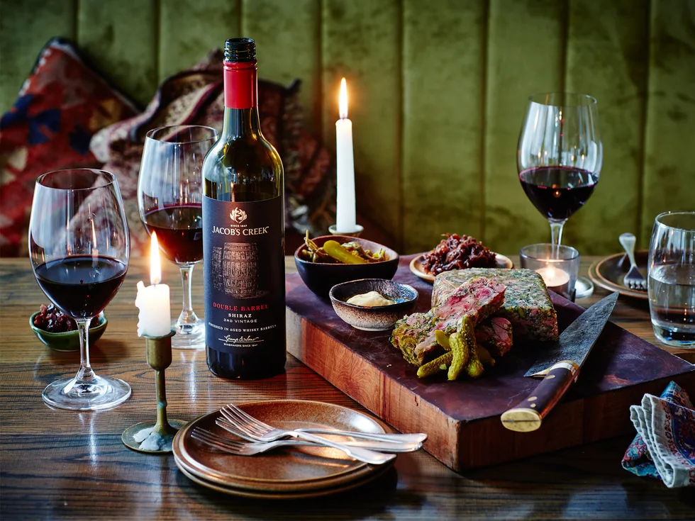 Smoked boar hock and parsley terrine