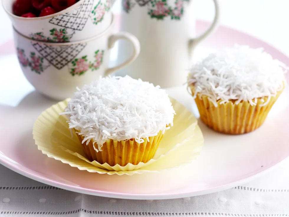 White Chocolate and Coconut rough cupcakes